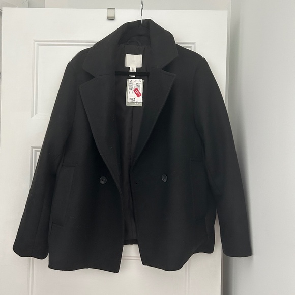 DOUBLE-BREASTED TWILL COAT - Picture 1 of 4